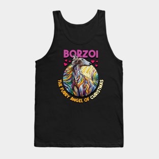 Borzoi, the furry angel of Christmas. I love borzois. Tank Top